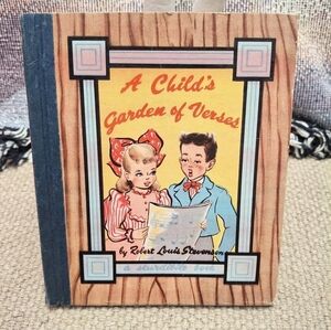 A Child's Garden Of Verses Vintage Children's Book 1947 Robert Louis Stevenson